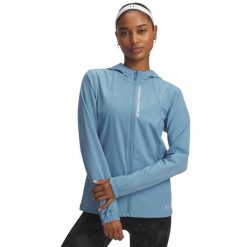 Damska kurtka wodoodporna Under Armour Outrun The Storm. Białe kurtki damskie Under Armour, m, bez wzorów, z materiału, z kapturem. Za 580.99 zł.