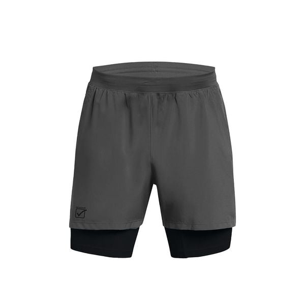 Krótki 2 na 1. Fioletowe szorty męskie Givova, bez wzorów. Za 296.99 zł.