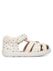 Mayoral Sandały 41719.81 Biały. Białe sandały dziewczęce Mayoral, ze skóry, bez zapięcia. Za 259.99 zł.