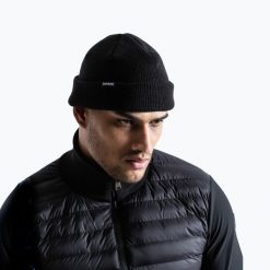 Czapka zimowa męska BOXRAW Beanie. Czarne czapki męskie BOXRAW, na zimę, bez wzorów, z materiału, eleganckie. Za 94.99 zł.