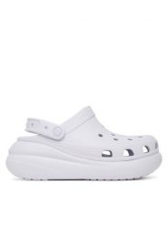 Crocs Klapki Classic Crush Clog 207521 Fioletowy. Fioletowe klapki damskie Crocs, bez wzorów, z tworzywa sztucznego, bez obcasa. Za 209.99 zł.