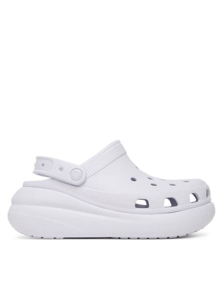 Crocs Klapki Classic Crush Clog 207521 Fioletowy. Fioletowe klapki damskie Crocs, bez wzorów, z tworzywa sztucznego, bez obcasa. Za 209.99 zł.