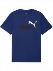 Koszulka na co dzień Męska Puma Ess 2 T-Shirt Logo Bawełna. Brązowe t-shirty męskie Puma, m, bez wzorów, z bawełny, bez kołnierzyka. Za 109.00 zł.