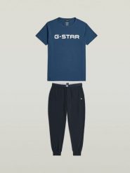 G-Star Piżama w kolorze granatowym rozmiar: L. Niebieskie piżamy męskie G-Star, l, bez wzorów, z bawełny, bez ramiączek. Za 138.70 zł.
