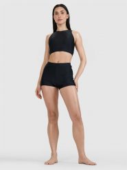 4F Szorty kąpielowe damskie - czarne M. Czarne bikini damskie 4f, bez wzorów. W wyprzedaży za 59.99 zł.