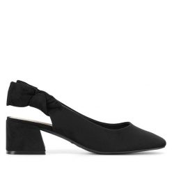 Czółenka Clara Barson. Czarne czółenka damskie Clara Barson, bez wzorów, bez obcasa. Za 79.99 zł.