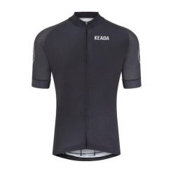 Damska koszulka kolarska z krótkim rękawem – Czarna. Czarne bluzki sportowe damskie KEADA SPORTS, s, z jersey, bez kołnierzyka, bez ramiączek. Za 332.00 zł.