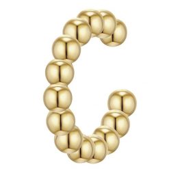 Glanzstücke München Srebrne klamry na ucho srebro wysokiej próby żółte złoto Kolczyki 1 ct Damski. Szare kolczyki damskie Glanzstücke München, pozłacane. Za 139.99 zł.