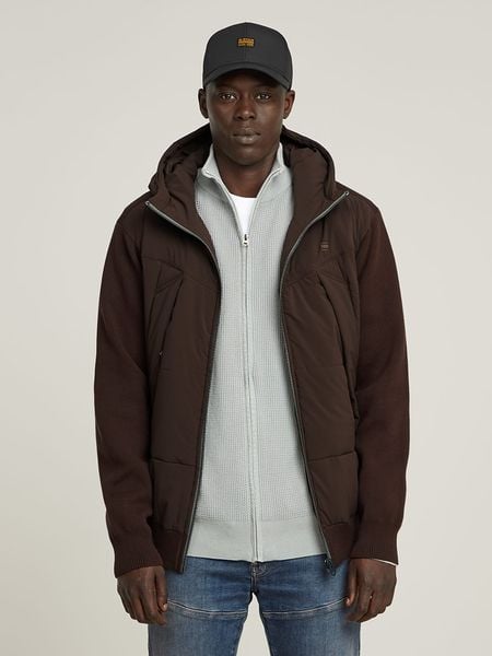 G-Star Kurtka przejściowa w kolorze brązowym rozmiar: M. Brązowe kurtki męskie G-Star, m, bez wzorów, retro, bez kaptura. Za 371.59 zł.