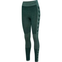 Damskie legginsy bezszwowe z wysokim stanem Hummel Clea. Zielone legginsy damskie HUMMEL, bez wzorów, z dzianiny. Za 191.50 zł.