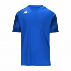 Koszulka Kappa Daverno. Niebieskie t-shirty sportowe męskie Kappa, na zimę, m, z materiału, bez ramiączek, na fitness i siłownię. Za 154.00 zł.