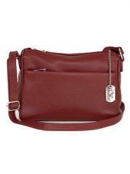 Anna Morellini Skórzana torebka "Orlanda" w kolorze bordowym - 29 x 23 x 12 cm rozmiar: onesize. Czerwone torebki klasyczne damskie Anna Morellini, bez wzorów, z materiału, bez dodatków. Za 252.99 zł.