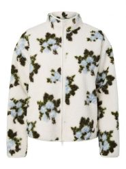 Pieces Kurtka pluszowa "Autumn" w kolorze niebiesko-białym rozmiar: XL. Białe kurtki damskie Pieces, xl, bez wzorów, bez kaptura. Za 159.95 zł.
