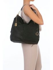 Anna Morellini Skórzany shopper bag "Caroline" w kolorze czarnym - 42 x 38 x 17 cm rozmiar: onesize. Czarne shopper bag damskie Anna Morellini, bez wzorów, z materiału, na ramię, bez dodatków. Za 353.95 zł.