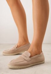 Ciemnobeżowe Mokasyny Ozdobione Plecionką Fennata. Brązowe mokasyny damskie Born2be. Za 69.99 zł.