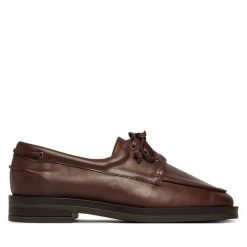 Półbuty Balagan. Brązowe półbuty damskie BALAGAN, bez wzorów, bez obcasa, na płaskiej podeszwie. Za 729.99 zł.