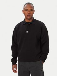 HUGO Bluza Dabins 50563051 Czarny Oversize. Czarne bluzy bez kaptura męskie Hugo, l, z syntetyku. Za 549.99 zł.