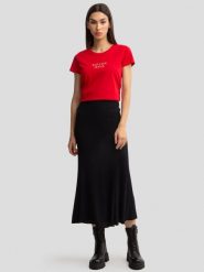 Koszulka damska z napisem czerwona Galansa 603. Czerwone t-shirty damskie Big Star, l, bez wzorów, z bawełny, bez kołnierzyka. W wyprzedaży za 69.99 zł.