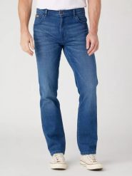 WRANGLER TEXAS MĘSKIE SPODNIE JEANSOWE JEANSY ARIES BLUE W121AG42A 112329007. Niebieskie jeansy męskie Wrangler. Za 239.99 zł.