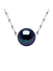 Mitzuko Srebrny naszyjnik z perłą - dł. 42 cm rozmiar: onesize. Szare naszyjniki damskie Mitzuko, srebrne. Za 217.99 zł.