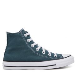 Trampki Converse. Zielone trampki i tenisówki męskie Converse, bez wzorów, bez zapięcia. Za 299.99 zł.