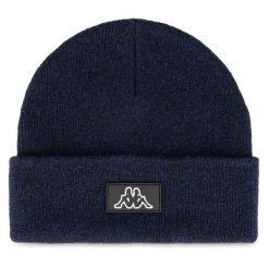 Czapka Kappa. Niebieskie czapki męskie Kappa, na zimę, bez wzorów. Za 59.99 zł.