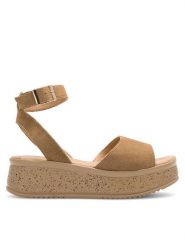 Lasocki Sandały MODENA ARC-4883-10 Brązowy. Brązowe sandały damskie Lasocki, bez wzorów, ze skóry, bez obcasa, na koturnie. Za 149.99 zł.