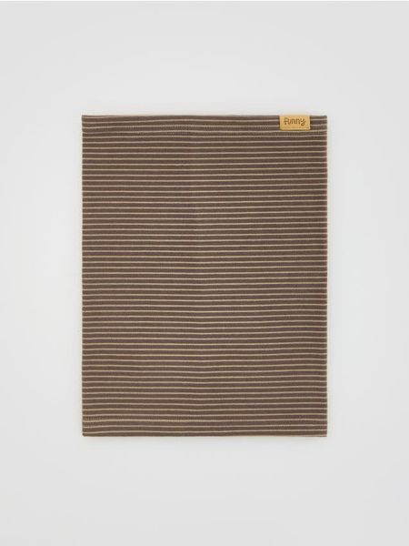 Komin w paski - ciemnoszary. Szare szaliki dziecięce Reserved, z dzianiny, bez ramiączek. Za 29.99 zł.