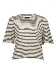 Vero Moda Bluzka w kolorze beżowym rozmiar: M. Brązowe bluzki damskie Vero Moda, m, bez wzorów, prążkowane, bez kołnierzyka, bez ramiączek. Za 85.95 zł.