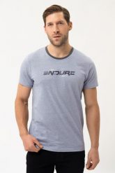 T-shirt w sportowym stylu T-ENDE. Niebieskie t-shirty męskie Volcano, na zimę, m, bez wzorów, z bawełny, bez kołnierzyka. Za 69.99 zł.