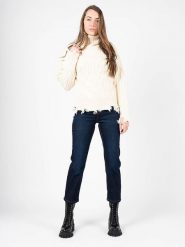 Silvian Heach Sweter | CVA22097LU | Kobieta | Kremowy. Białe swetry klasyczne damskie Silvian Heach, xxs, z dzianiny, bez kołnierzyka. W wyprzedaży za 279.00 zł.