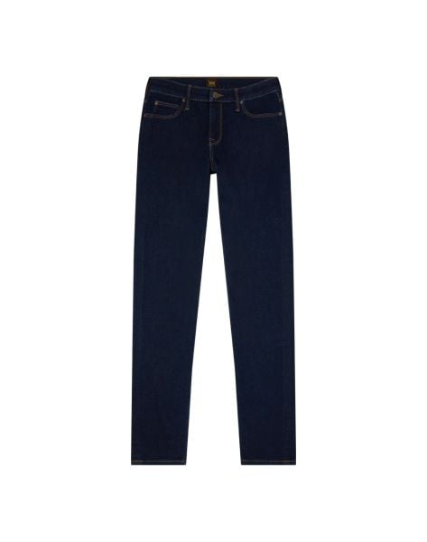 DAMSKIE SPODNIE LEE BREESE BOOT SEA WATER 112378782. Niebieskie spodnie materiałowe damskie Lee, bez wzorów, z jeansu. Za 219.99 zł.