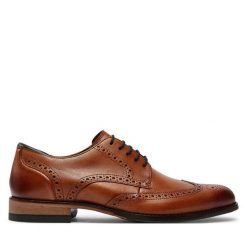 Półbuty Clarks. Brązowe buty wizytowe męskie Clarks, bez zapięcia. Za 305.99 zł.