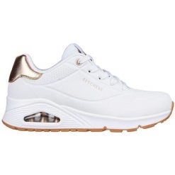 Buty sportowe damskie Skechers Uno Golden Air. Białe buty sportowe na co dzień damskie Skechers, bez wzorów, z gumy, trekkingowe, Skechers Sport. Za 413.00 zł.