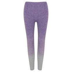 Legginsy Bezszwowe Damskie Fade. Fioletowe legginsy damskie TOMBO, bez wzorów. Za 113.99 zł.