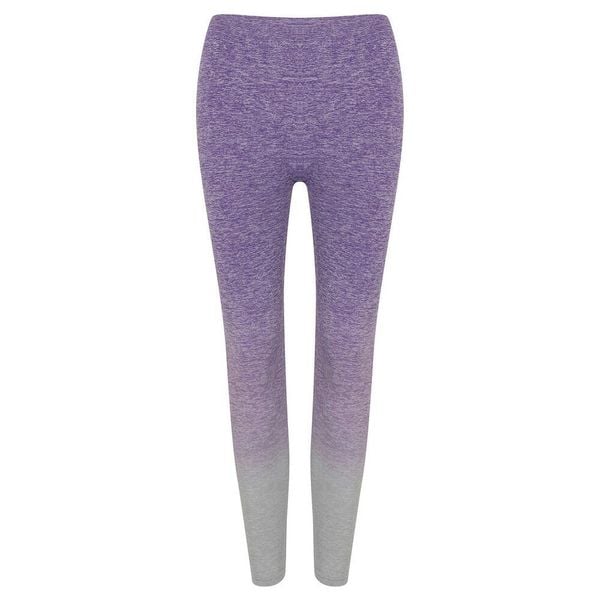 Legginsy Bezszwowe Damskie Fade. Fioletowe legginsy damskie TOMBO, bez wzorów. Za 113.99 zł.