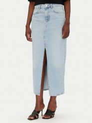 Liu Jo Spódnica jeansowa UA5188 D4854 78840 Niebieski Regular Fit. Niebieskie spódniczki damskie Liu Jo, bez wzorów, z bawełny. Za 359.99 zł.