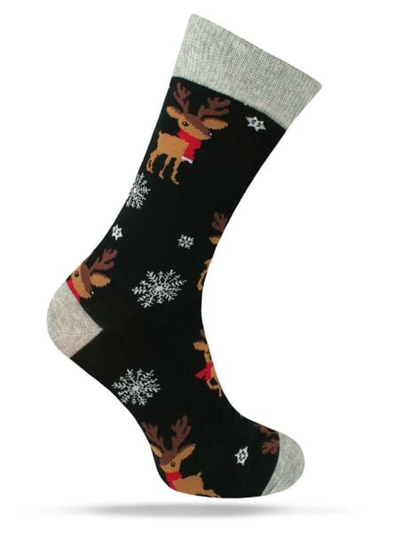 Świąteczne Skarpetki - Alties - Renifer, Płatki Śniegu. Skarpetki męskie Alties, bez wzorów, z bawełny. Za 19.90 zł.