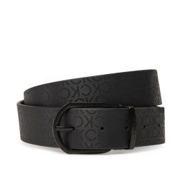 Pasek Męski Calvin Klein. Czarne paski męskie CALVIN KLEIN, bez wzorów, casualowe. Za 169.99 zł.