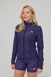 Kurtka Infinite Cropped Zipped - Fioletowa Panterka. Fioletowe kurtki damskie OOSC, na zimę, xs, bez wzorów, z materiału, bez kaptura. Za 245.99 zł.