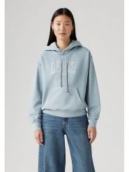 Levi's Bluza w kolorze błękitnym rozmiar: L. Niebieskie bluzy z kapturem damskie Levi's, l, z bawełny. Za 171.68 zł.