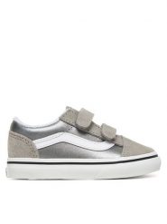 Vans Tenisówki Old Skool V VN000CRWSLV1 Srebrny. Szare trampki i tenisówki dziewczęce Vans, bez wzorów, z materiału, bez zapięcia. Za 239.99 zł.