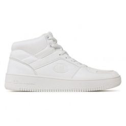 Buty Champion Rebound 2.0 Mid M S21907.WW001 białe. Białe buty sportowe na co dzień męskie bez zapięcia. W wyprzedaży za 416.09 zł.