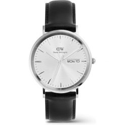 Daniel Wellington Mężczyźni zegarek Classic Day Display - stal nierdzewna i skóra Zegarki męskie 1 ct Męskie. Czarne zegarki męskie Daniel Wellington, srebrne. Za 795.99 zł.
