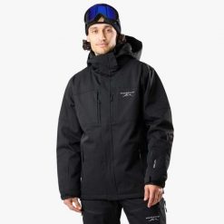Kurtka narciarska męska Swedemount St. Anton Jacket SR wodoodporna. Czarne kurtki męskie SWEDEMOUNT, m, bez wzorów, z tkaniny, bez kaptura, narciarskie. Za 599.99 zł.