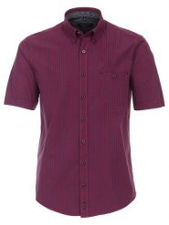 CASAMODA Koszula - Casual fit - w kolorze różowo-granatowym rozmiar: L. Niebieskie koszule męskie CASAMODA, l, bez wzorów, z bawełny, bez kołnierzyka, bez ramiączek. Za 109.78 zł.