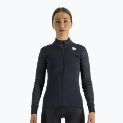 Koszulka termiczna damska Sportful Kelly Thermal Jersey. Czarne bluzki sportowe damskie SPORTFUL, xl, z jersey, bez kołnierzyka, bez ramiączek. Za 393.30 zł.