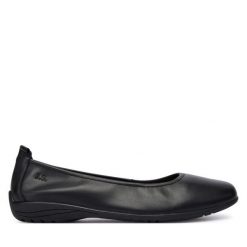 Baleriny Josef Seibel. Czarne baleriny damskie Josef Seibel, bez wzorów, bez obcasa. Za 269.99 zł.