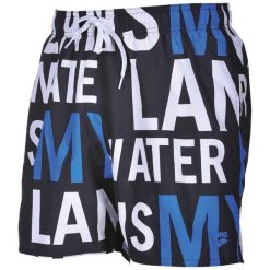 Spodenki męskie Arena Manifesto Boxer na plażę. Czarne szorty męskie Arena, bez wzorów, z materiału. Za 139.99 zł.