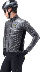 Kurtka rowerowa męska Alé Cycling Klimatik Guscio Black Reflective. Czarne kurtki męskie ALÉ CYCLING, m, bez wzorów, z elastanu, bez kaptura. Za 559.45 zł.